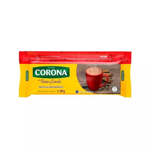 Chocolate Corona Sabor Clavos Y Canela