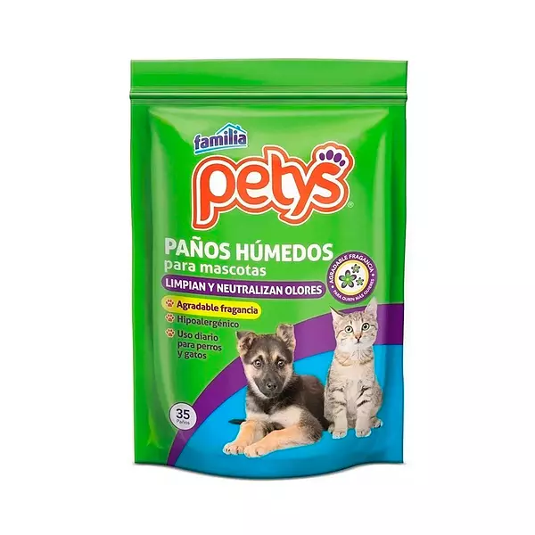 Pañitos Humedos para Mascotas Petys