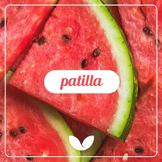 La jugosa y siempre roja patilla