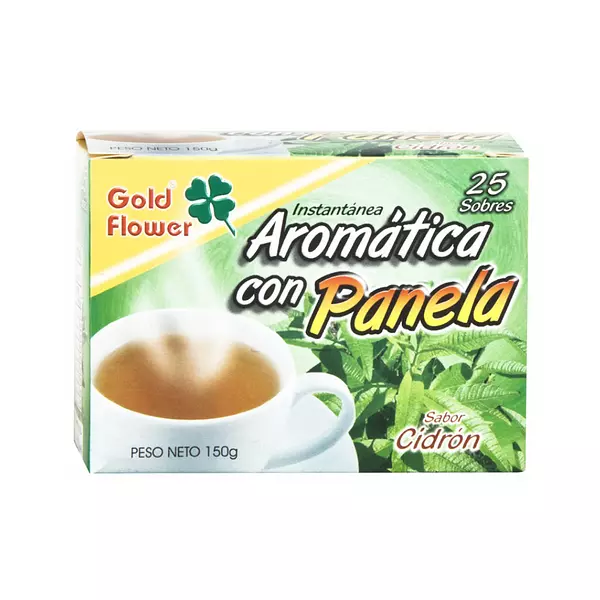Aromática con Panela Gold Flower Instantánea Sabor A Cidrón