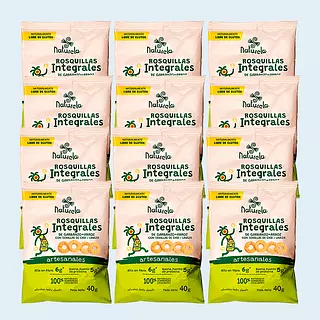 Rosquillas Veganas Naturela 12 Unidades 40g C/U