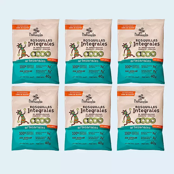 Rosquillas Spirulina Naturela 6 Unidades