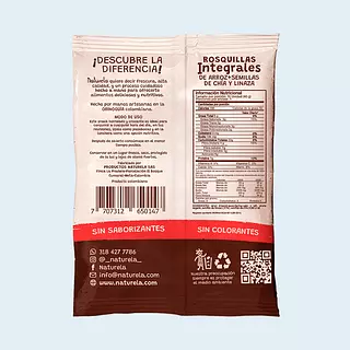 Rosquillas Integrales De Arroz Naturela