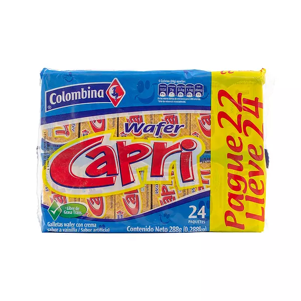 Galleta Wafer Capri