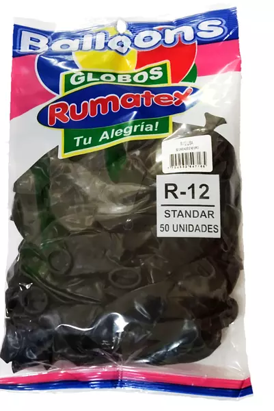 Globo R-12x50 Negro Rumatex