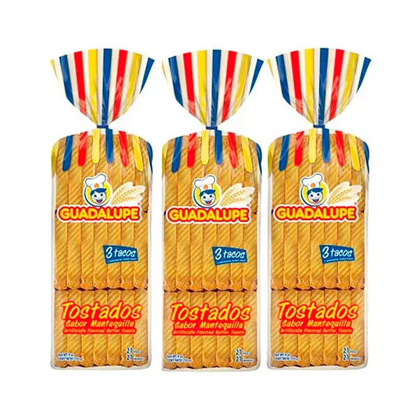 Tostadas Guadalupe Sabor Mantequilla Pague 2 Lleve 3