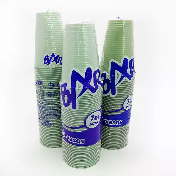 Vaso Bar 7 Onz Policolor X50 Und