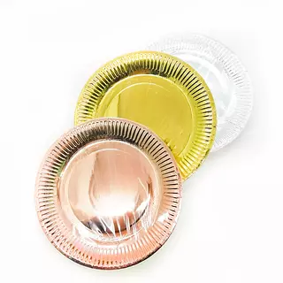 Plato Xparty 9" Metalizado X10und Bl-1801-2