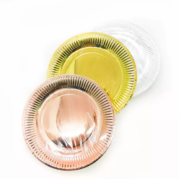 Plato Xparty 9" Metalizado X10und Bl-1801-2