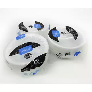 Plato Icopor Hondo Redon 25onz X20