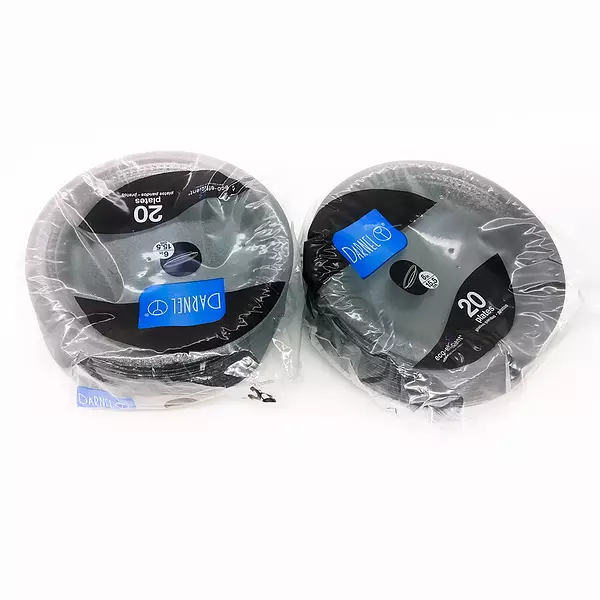 Plato Icopor 15.5x20 Darnel Negro