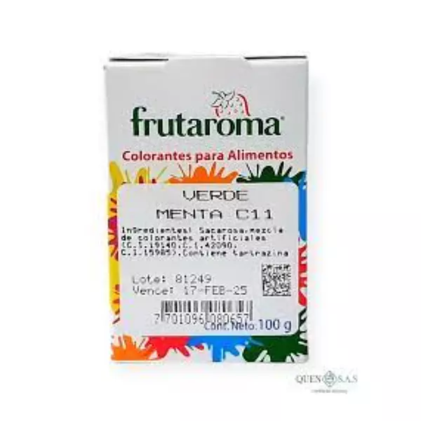 Colorante En Polvo Frutaroma Verde Menta
