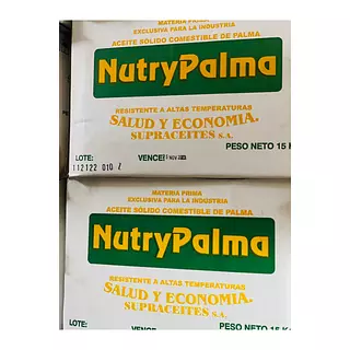 Aceite Solido Fritupalma 15 Kg