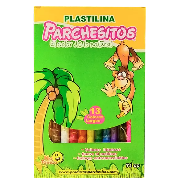 Plastilina Parchesitos X13 Larga