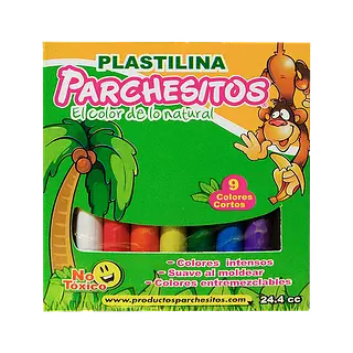 Plastilina Parchesitos X9 Corta