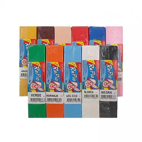 Plastilina Barra 65gr Stdo Rapid