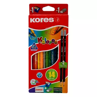Colores Set Grafito Kores X12 3mm +2 Lápiz