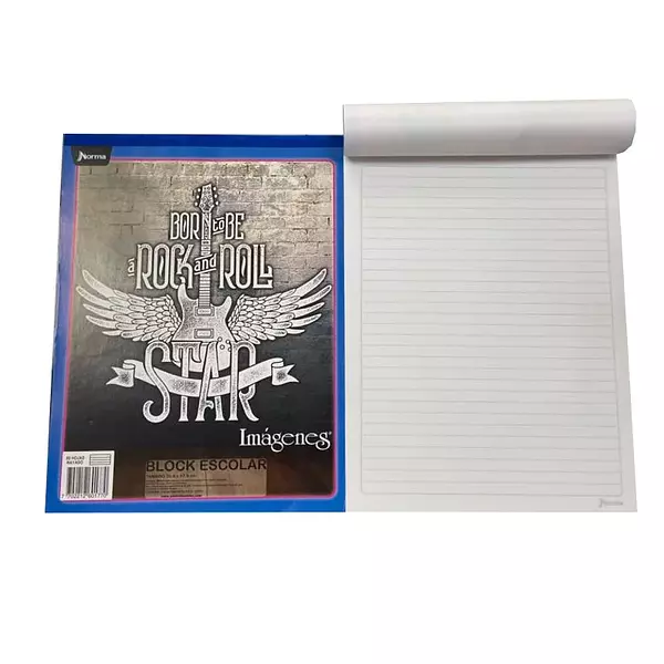 Block Carta Rayado X70h