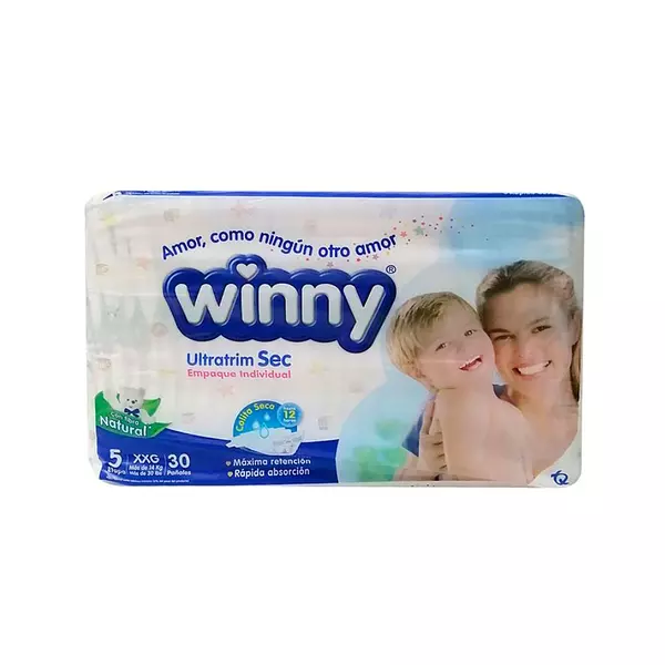 Pañales Winny Etapa 5/Xxg x 30 Unidades