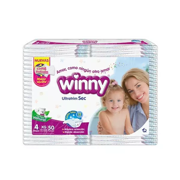 Pañales Winny Etapa 4/Xg x 50 Unidades