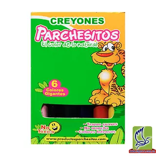 Crayon Parchesito X6 Jumbo