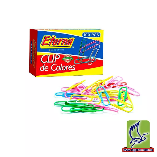 Gancho Clip Colores x 100 Eterna