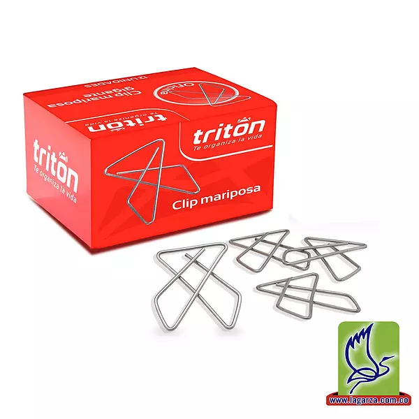 Gancho Clip Metálico Mariposa Triton X 50 Ok