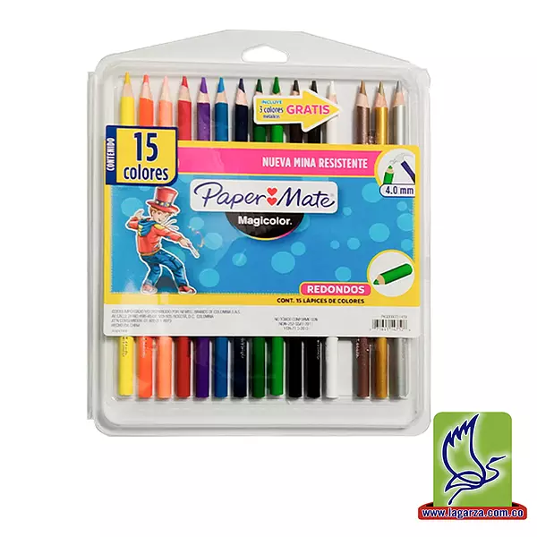 Colores Paper Mate Magicolor Unipunta 15 + 3 Metálico