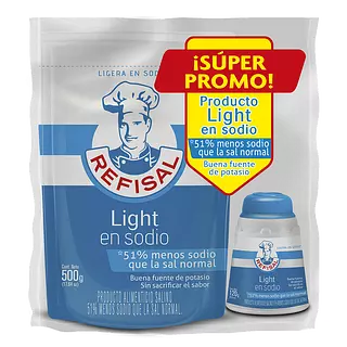 Promoción Light Sodio Refisal 500 Gr + 120 Gr