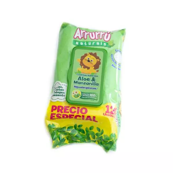 Toallitas Húmedas Arrurrú Aloe y Manzanilla