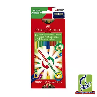 Color Faber-Castell Doble Punta 12 Lápices/ 24 Colores