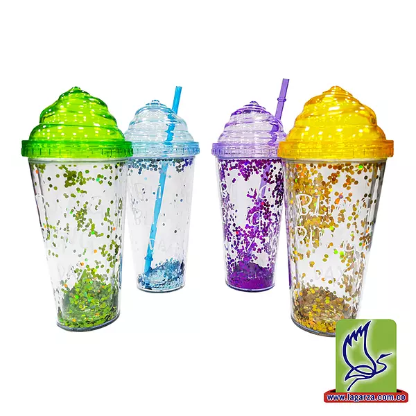 Vaso Estampado C/Pitillo 82-9 82-10 82-11 82-12