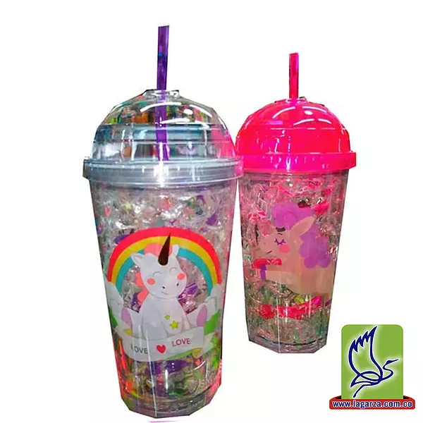 Vaso Estampado C/Pitillo 82-9 82-10 82-11 82-12