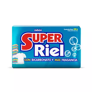 Jabón Barra Super Riel Por 400 Gr