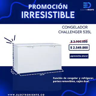 Congelador Challenger 535 Litros