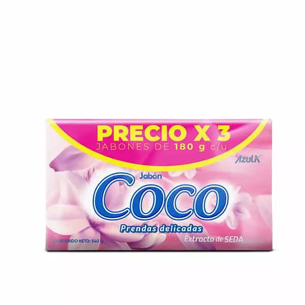 Promo Jabón Coco Prendas Delicadas X 3