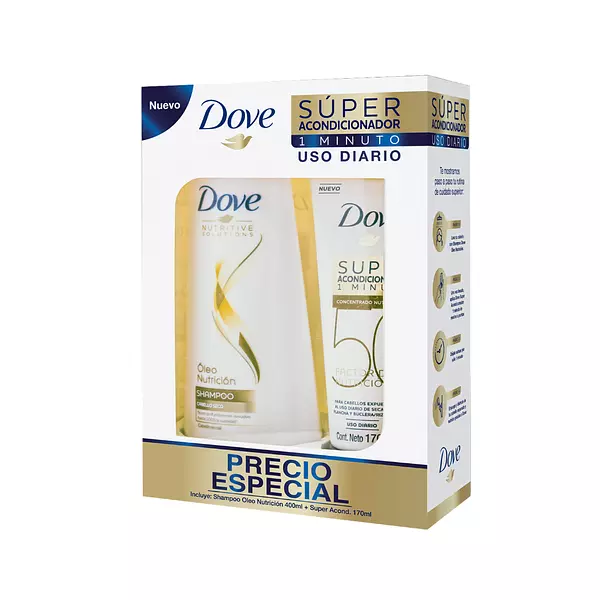 Dove Shampoo +Acondicionador Oleo Nutricion