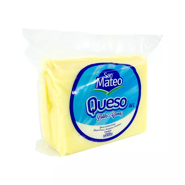 Queso Tajado Doble Crema Lácteos San Mateo