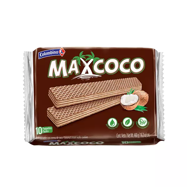 Galletas Wafer Max Coco