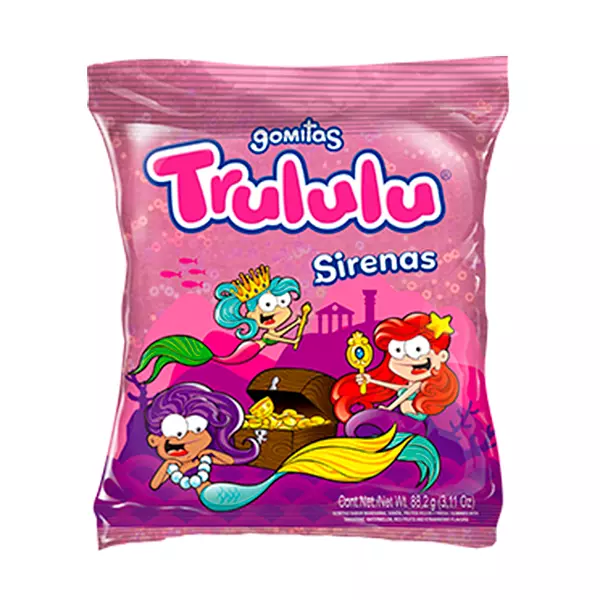 Goma Trululu Sirena Paquete Por 90 Gr