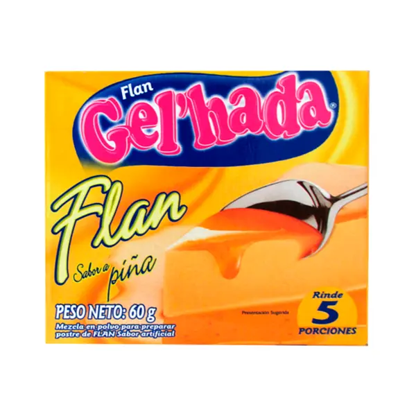 Flan Gelhada Piña