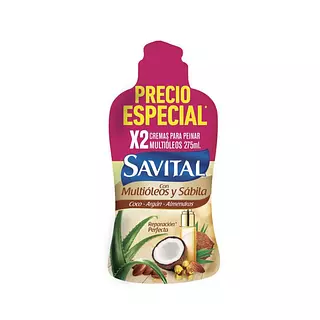 Crema para Peinar Savital Multioleos