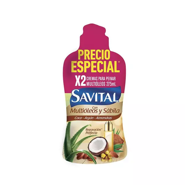 Crema para Peinar Savital Multioleos