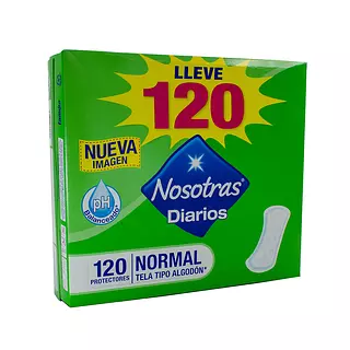 Protectores Diarios Nosotras Normal Tela Tipo Algodón