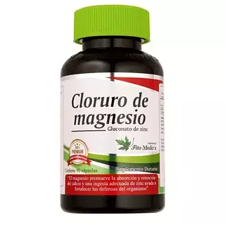 Cloruro De Magnesio 90 Cápsulas Fito Medics