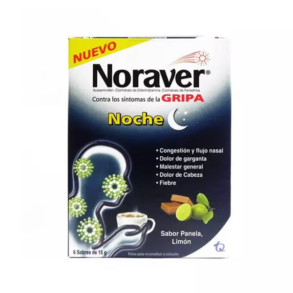 Noraver Gripa Bebida Caliente Noche