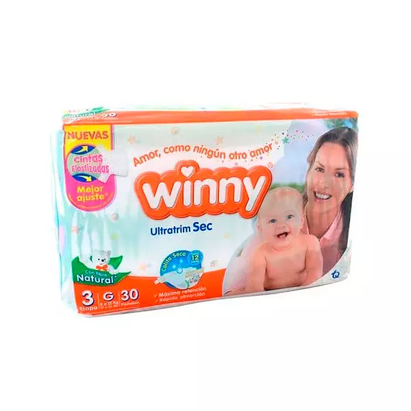 Pañales Winny Etapa 3/G x 30 Unidades