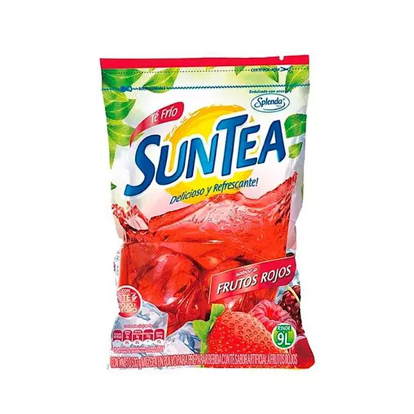 Refresco de Polvo Suntea Sabor A Frutos Rojos