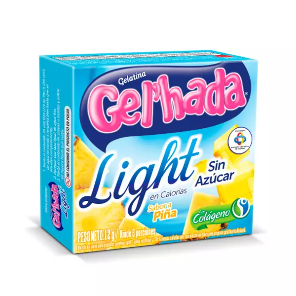 Gelatina Light Gelhada De Piña