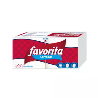 Servilleta Blanca Favorita Cortadas